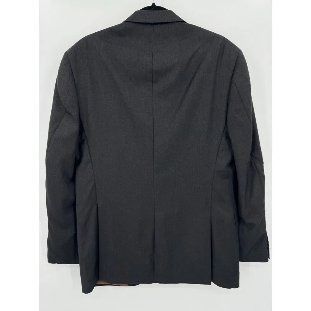 BEN SHERMAN Dark Gray 3 Pocket 2 Button Blazer Jacket Size 38R